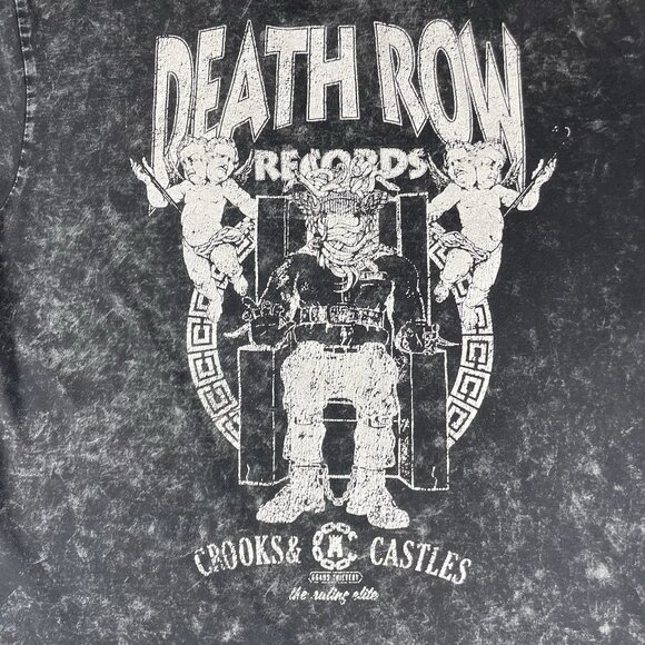 Death Row Records x Crooks & Castles T-Shirt Black Men's Large - Picture 2 of 8